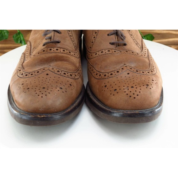 Bostonian Elements Shoes Sz 9 M Brown Wingtip Oxford Leather Men - Picture 2 of 9